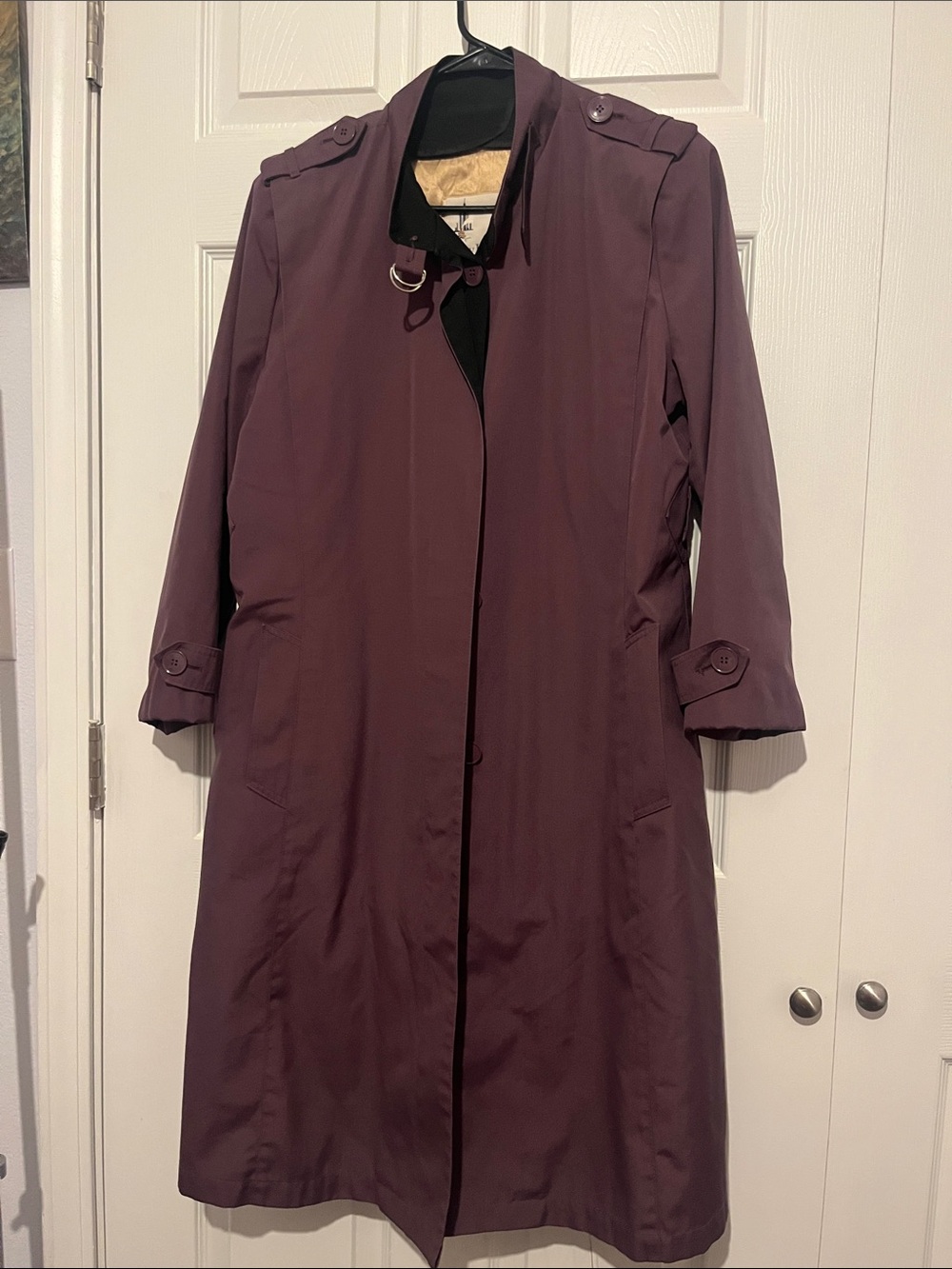 Women's Purple Trench Coat